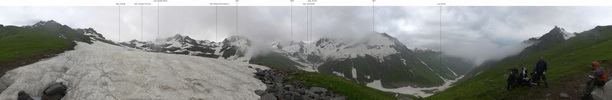 Фото 4.1 Вид с подъема на пер. Гориф