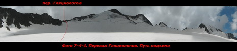 Перевал Гляциологов (Ольга). Путь подъема Перевал Гляциологов (Ольга). Путь подъема